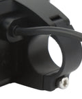 Close-up of mounting bracket and cable for 36V Electric Bike LCD Display Panel With 5 Pin Waterproof Interface on 22.2mm handlebar