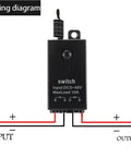 Wiring diagram for Heavy Duty 12V Wireless Remote Relay Switch Kit With 328 Feet Range For Cars Motors LED Lights And Fans
