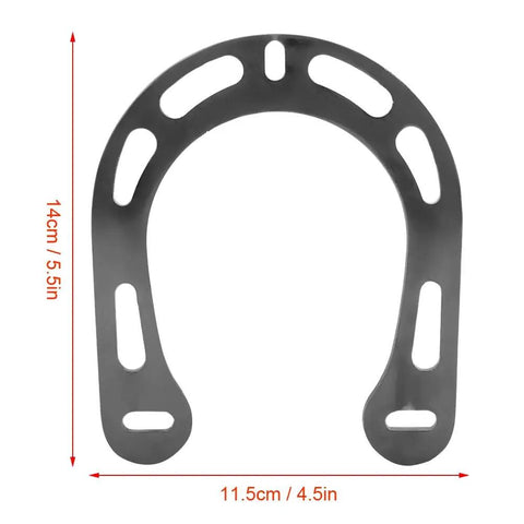 Rock Solid Aluminum Alloy Brake Boosters With Mounting Screws For V Brake Mountain Bikes Heavy Duty Premium Grade Brake Hardware Upgrades No Sweat Quick Install Black Finish viewed from above, showing size and design details.