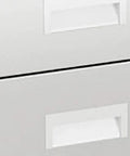 Kickass Heavy Duty Stainless Steel Workbench Setup For Office Or Commercial Kitchen Prep Station With Leveling Feet And Rust Proof Coating That Is Seriously Built To Last Without Any Of The Typical Headaches, close-up of drawer handles.