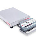 Defender 5000 Low Profile Digital Scale with stainless steel platform and LCD display, ideal for industrial weighing.
