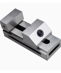 Heavy Duty Machine Vise With Quick Adjust Sliding Jaws Built Tough For Lathes Mills And Cnc Workbenches, silver metal design