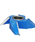 Beast Mode Precision Woodworking Shaper Cutter Heads Forged From Premium Carbide with blue finish and 40mm arbor bore for clean cuts.