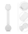 10 Pack White ABS Childproofing Safety Locks For Cabinets And Trash Cans, No Drill No Perforation Design latch detail