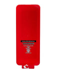 Red pull cover for Three Pack White Surface Mounted Fire Extinguisher Cabinet With Red Pull Cover For Two Half Or Five Lb Fire Safety Locker.