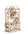 Wooden 20 Minute Mechanical Timer Model Construction Kit For Desk And Home Office Countdown Clockwork Toy, 6.8 x 3.15 x 10 in