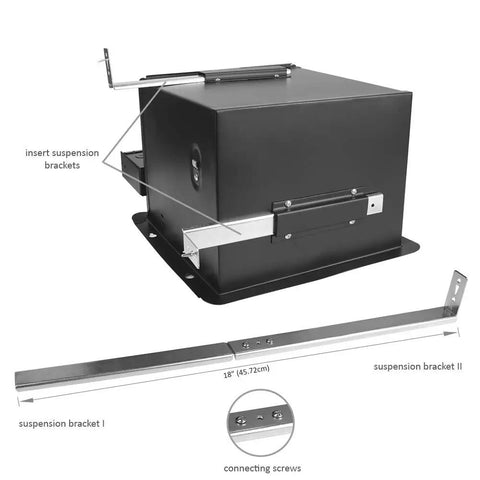 Installation parts for Ultra Quiet 140 CFM Bathroom Exhaust Fan With 1.0 Sone Operation 6 Inch Duct For Rooms Up To 140 Sq Ft Stainless Steel