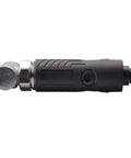 Slick 1/4 Inch Pneumatic Angle Die Grinder With Rubber Grip Sleeve view showing compact design and 90 degree angle head.