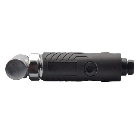 Slick 1/4 Inch Pneumatic Angle Die Grinder With Rubber Grip Sleeve view showing compact design and 90 degree angle head.