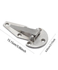 Stainless Steel Freezer Door Hinge For Heavy Duty Refrigerators With Smooth Motion And Quick Mount Locking Hardware Industrial Grade 151.5mm By 80.5mm, 15.15cm x 8.05cm
