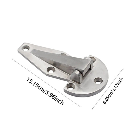 Stainless Steel Freezer Door Hinge For Heavy Duty Refrigerators With Smooth Motion And Quick Mount Locking Hardware Industrial Grade 151.5mm By 80.5mm, 15.15cm x 8.05cm