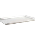 Commercial Grade Aluminum Sheet Pan Full Size With Reinforced Rim Built To Last 16 Gauge Bakeware shown with rust resistant finish.