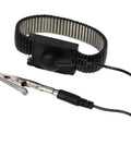 Extendable ESD Wrist Strap With Alligator Clip Grounding Wristband Detachable Extra Long Cord displayed on white background