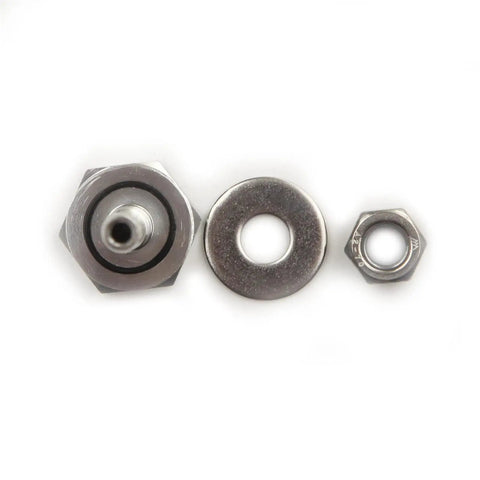 AdlerSpeed Soft Mount Vacuum Line Fitting Kit With 6mm Silicone Hose And Lock Nut Washer Features CNC Machined Aluminum Seal For Universal Install That Aint Going To Leak.