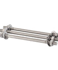 Stainless Steel Heavy Duty Pro Grade Built To Last Double Ended Through Wall Bolt Kit With Nuts And Washers M10 Size 14 Lengths