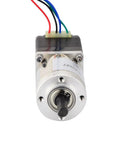 Front view of Nema 11 Stepper Motor With Planetary Gearbox 27 To 1 Dual Shaft Geared Motor High Torque 0.067 Deg Step Angle 4 Wire Bipolar