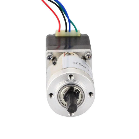 Front view of Nema 11 Stepper Motor With Planetary Gearbox 27 To 1 Dual Shaft Geared Motor High Torque 0.067 Deg Step Angle 4 Wire Bipolar
