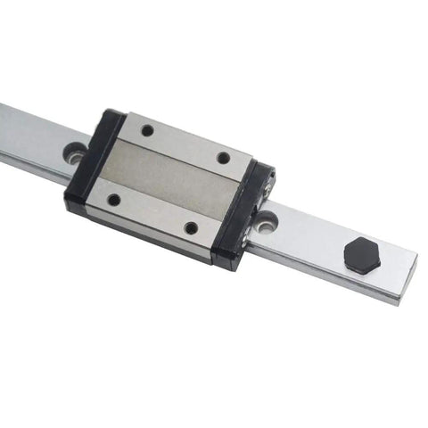 MGN12 300mm Linear Rail Guide With MGN12H Stainless Steel Black Carriage Block for 3D printers and CNC machines.
