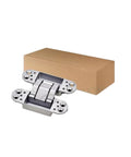 Hidden Door Hinges 2 Pack Concealed Side Wooden Doors 100mm 114mm Length 180 Degree Mini Hinge for Cabinets and Interior Doors