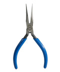 5 Inch Needle Nose Pliers With Spring Loaded Action And Extra Slim Profile For Tight Spots And Close Quarter Work, Curved Ergonomic Handles