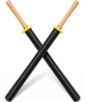 2 Pack 33.5 Inch Foam Swords For Adults, Padded Sparring Training Swords With Foam Blades And Wood Handles, Safe Martial Arts