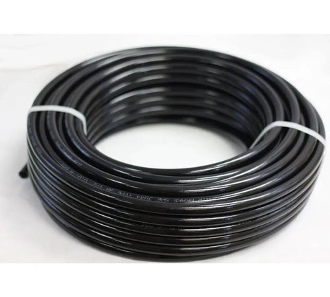 Coiled Two Pack Five Eighths Inch Nylon Air Brake Tubing Black Heavy Duty Double Layer Hose SAE J844 Type B DOT Approved