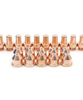 Premium CB70 Plasma Torch Consumables Kit components with durable copper plasma electrodes and nozzles for Eastwood Versa Cut 60A.