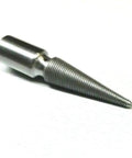 Three Eighths Inch Arbor Hole Spindle For Lathe Motor With Friction Grip Heavy Duty Right Hand Tapered Threaded, cold rolled steel