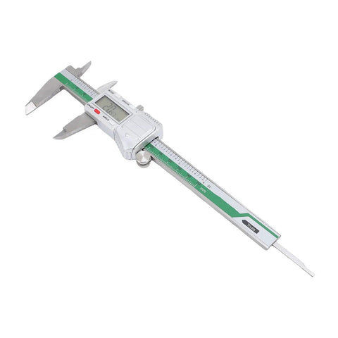 Mingzhe Digital Caliper 6in, IP54 Splashproof, Stainless Steel showing measurement display and ruler features.