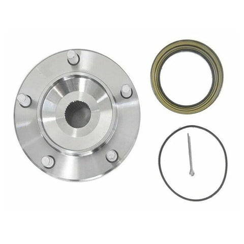 Front Left Driver Side And Front Right Passenger Side Beefed Up Wheel Hub And Bearing Assembly For Toyota Sequoia 4WD 2008 2021 And Tundra 2007 2021 With Tapered Roller Bearing 950 002 4110447 111 6265 538 50230 including hub, seal, and gasket