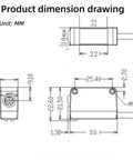 Technical drawing of NPN Output Photoelectric Sensor For Industrial Proximity Switch showing dimensions and design details in millimeters