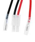 Wiring connectors for 60A Brushed ESC For 1/10 RC Cars And Tanks, 6V 2A BEC, including black and red cables and plug