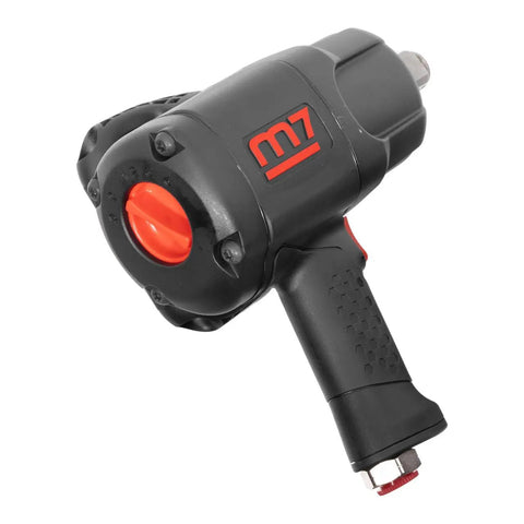 Badass 1 Inch Air Impact Wrench With Twin Hammer Clutch And Ergonomic D Grip Handle For Fast Lug Nut Removal And Reliable High Torque Auto Shop Performance