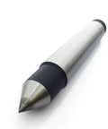 MT2 Morse Taper Dead Center For Lathes And Milling Machines 100mm Length Alloy Silver Tone Black Center Diameter 17mm, Side View
