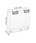 Emergency Stop Button Pro Grade Protective Cover In Transparent Acrylic For Dust And Debris Protection Easy Install Shield, clear view