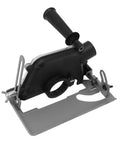 Pro Grade Angle Grinder Stand With Adjustable Bracket And Dust Collection Desktop Workshop Tool Featuring Linear Guide Rails
