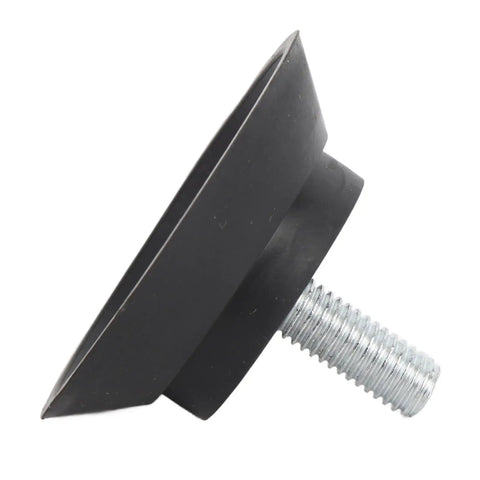 Side view of rubber furniture foot with screw, part of 4 Pack Rubber Furniture Feet With Screws And Suction Cup Pads, No Slip Floor Protectors.