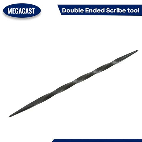 Heavy Duty Double Ended Steel Scribe Featuring A Knuckle Friendly Twist Handle And Hella Precise Dual Tapered Tips for layout etching.