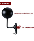 Beefed Up Heavy Duty 180 Degree Rotating Motorcycle Helmet Holder And Display Stand With Space Aluminum Wall Mount
