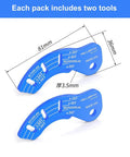 2 Pack Shimano 12 Speed Electronic Derailleur Adjustment Tools with Precision Gauge for R7100 R8150 R9250 Shifting Systems
