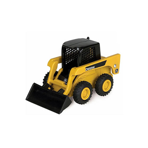 1/32 Skid Steer Toy For Kids Ages 4 To 5 With Liftable Loader Arms And Tilting Bucket Realistic Construction Vehicle Front View