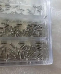 500Pcs Stainless Steel 10 Kinds Small Screws Nuts Assortment Kit For Miniature Projects Watches And Glass Fixtures