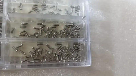 500Pcs Stainless Steel 10 Kinds Small Screws Nuts Assortment Kit For Miniature Projects Watches And Glass Fixtures