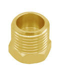 Brass adapter for faucet hoses, 1/2 G male to 3/8 compression