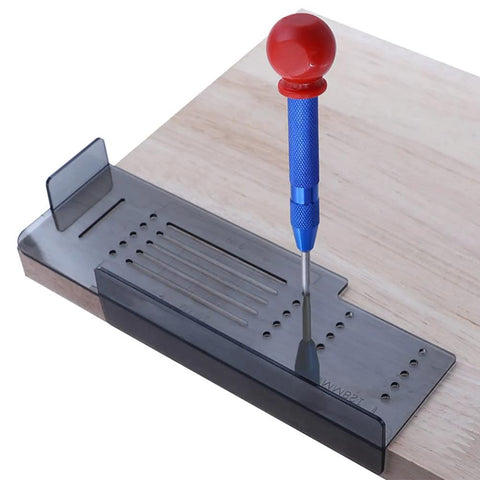 Silver Cabinet Handle Template Tool For Quick Marking And Drilling Of Cabinet Knobs And Pulls Plastic Hardware Templates