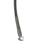 Heavy Duty Air Hose For Compressor Featuring Leak Free Steel And Brass Fittings With Anti Twist Flexible Line, coiled design.
