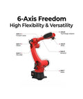 Pro Grade Rugged Robotic Welding Arm For Generator Shell Fabrication And Hella Stable Industrial Cnc Robot showcasing 6-axis flexibility.