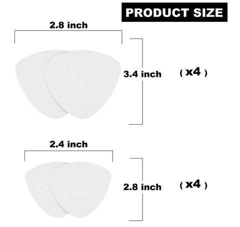Easy DIY Heel Repair Patches Kit 4 Pairs No Fuss Self Adhesive Inside Patches For Holes, Microfiber Leather, product size dimensions