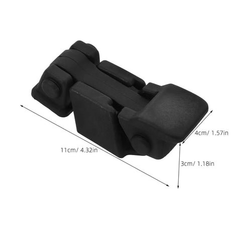 Heavy Duty Rubber Toggle Latch M6 And M8 Black Cabinet Catch For Truck Toolbox With Vibrations Buffer Quick Install Buckle Replacement, 11x4x3cm