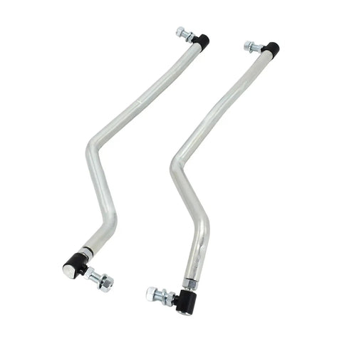 Go-To Adjustable Steering Drag Link Kit For Lawn Mowers And Tractors Left And Right Drag Links Compatible With Husqvarna Craftsman AYP Poulan Pro Jonsered Red Max Replaces 583513401 583513301 597069902 597069802 532436885 532436884 two metal links